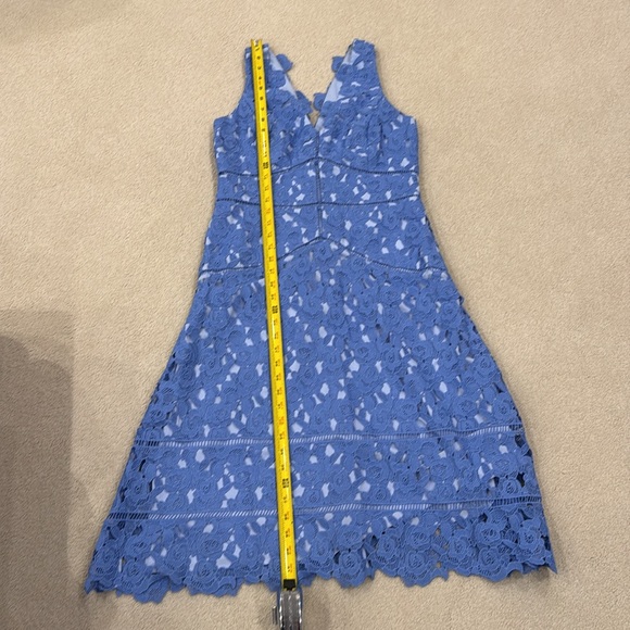 Vineyard Vines blue lace eyelet sleeveless cocktail dress - Picture 6 of 7